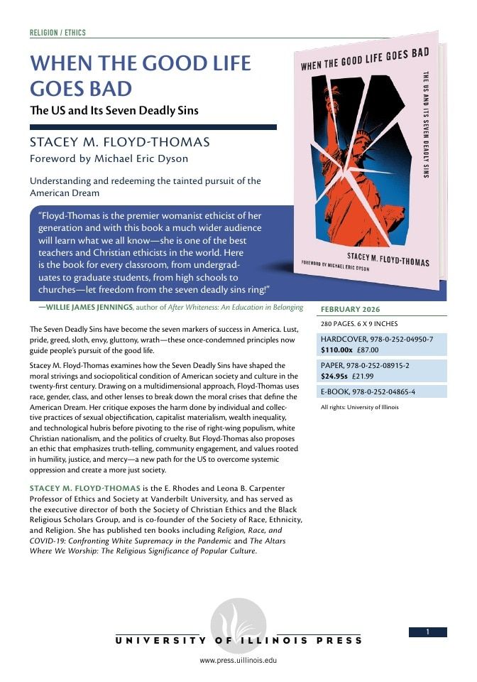 University of Illinois Press Spring Books Catalog Weekly Ad January 1 - December 31, 2026