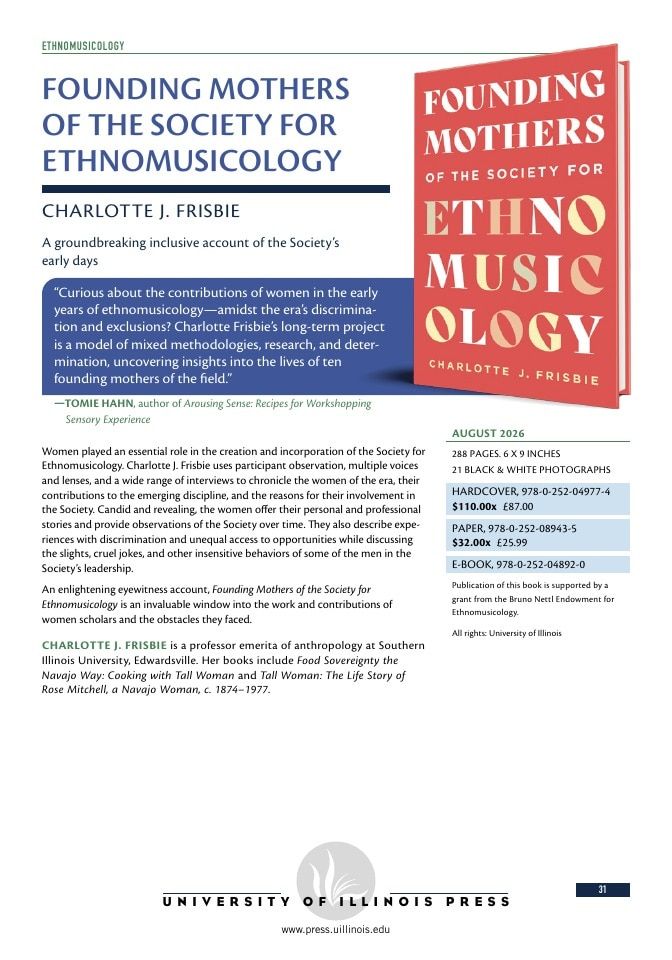 University of Illinois Press Spring Books Catalog Weekly Ad January 1 - December 31, 2026