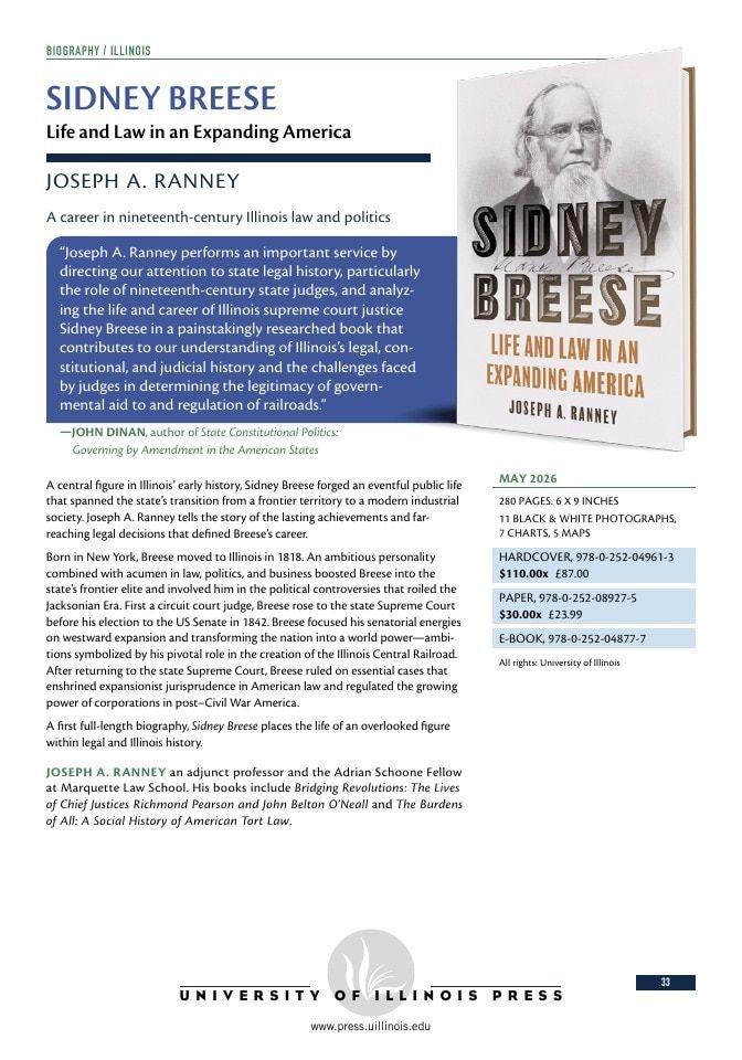University of Illinois Press Spring Books Catalog Weekly Ad January 1 - December 31, 2026