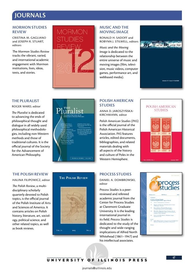 University of Illinois Press Spring Books Catalog Weekly Ad January 1 - December 31, 2026