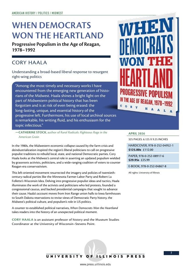 University of Illinois Press Spring Books Catalog Weekly Ad January 1 - December 31, 2026