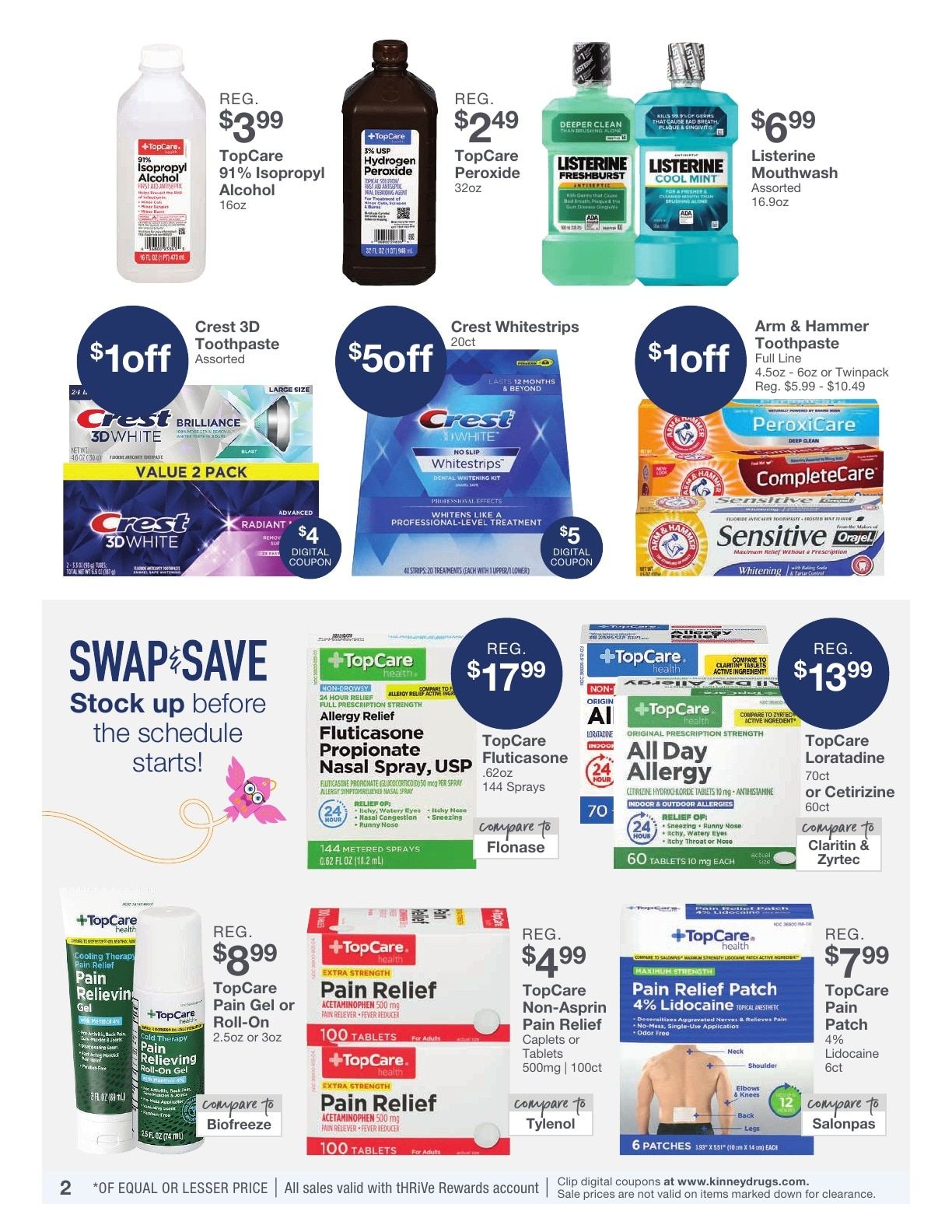 Kinney Drugs Weekly Ad August 30 - September 5, 2026