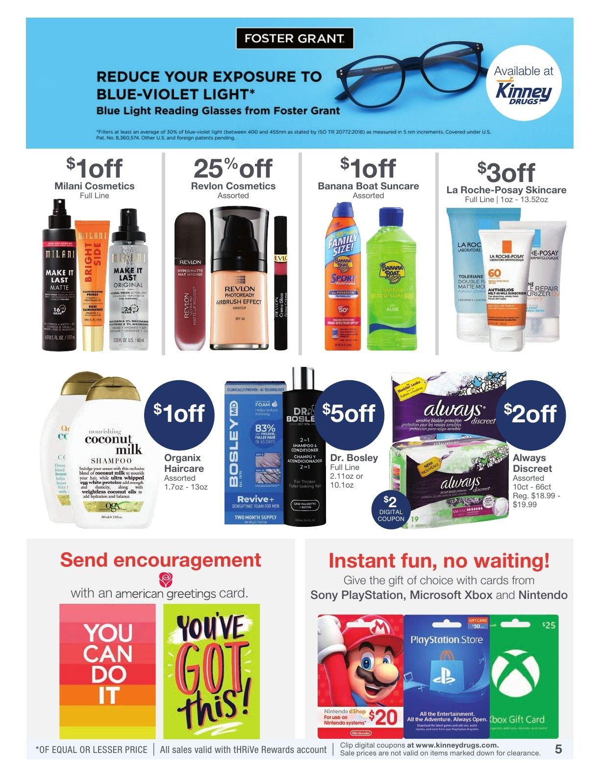 Kinney Drugs Weekly Ad August 30 - September 5, 2026