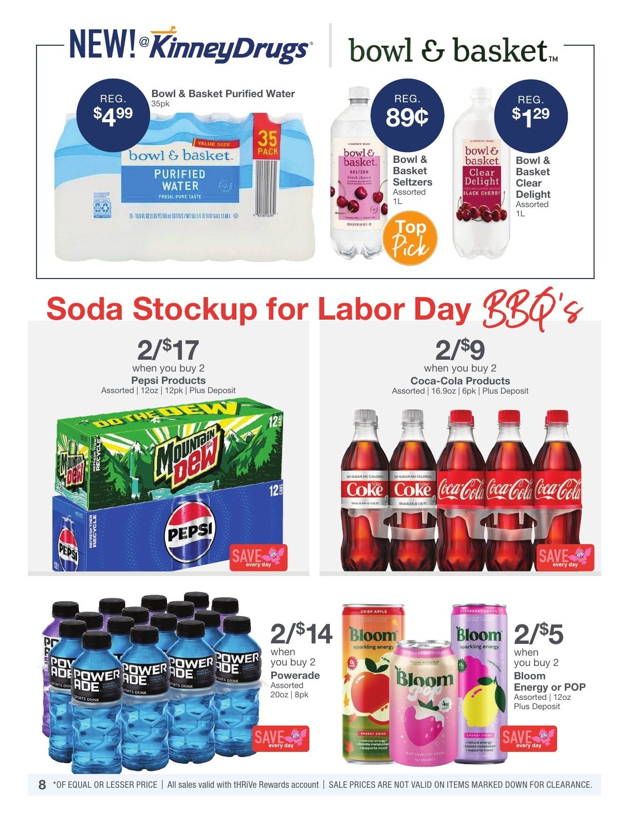 Kinney Drugs Weekly Ad August 30 - September 5, 2026