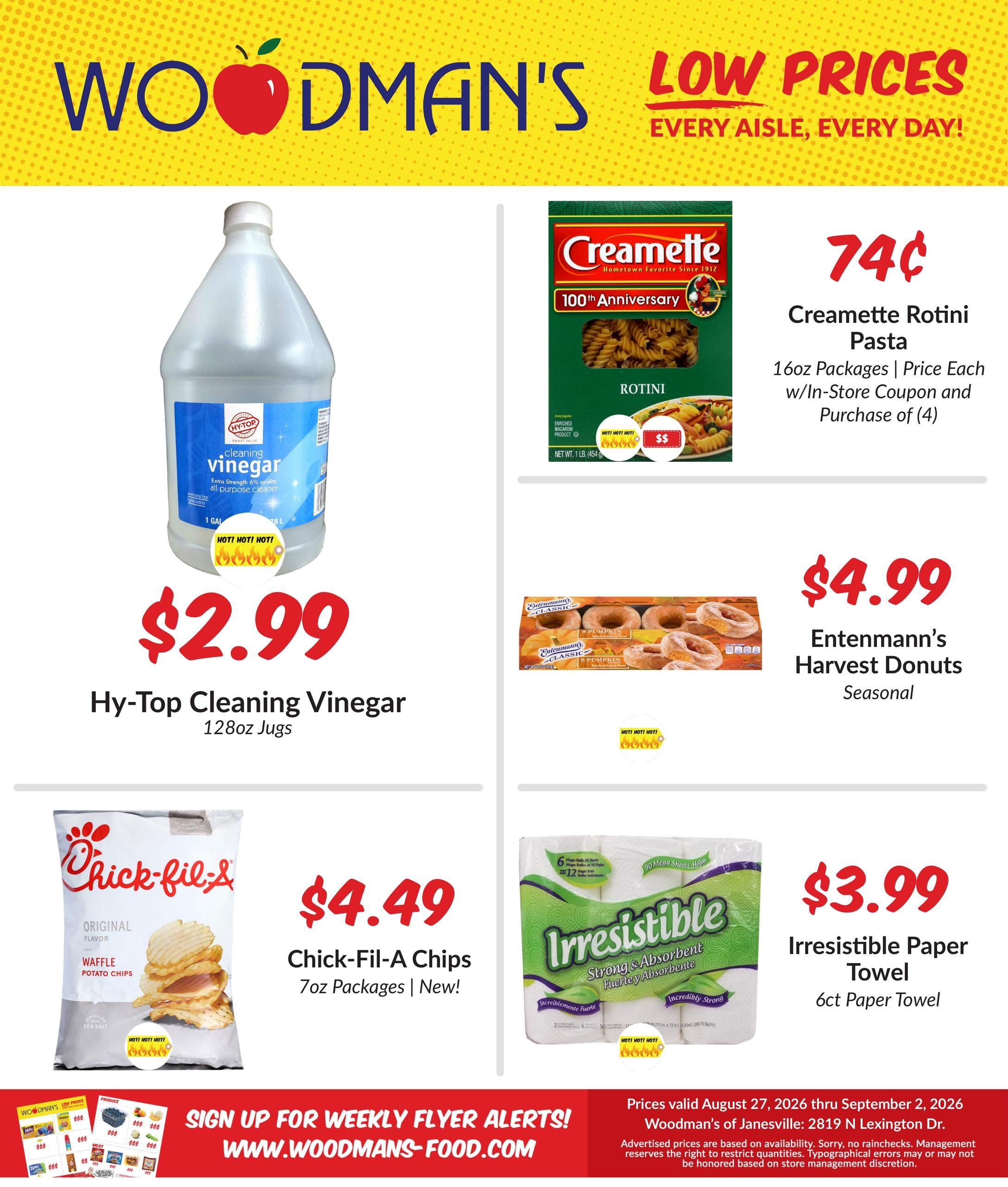 Woodman's Food Market (Avalon Area, WI) M1000 Weekly Weekly Ad August 27 - September 2, 2026