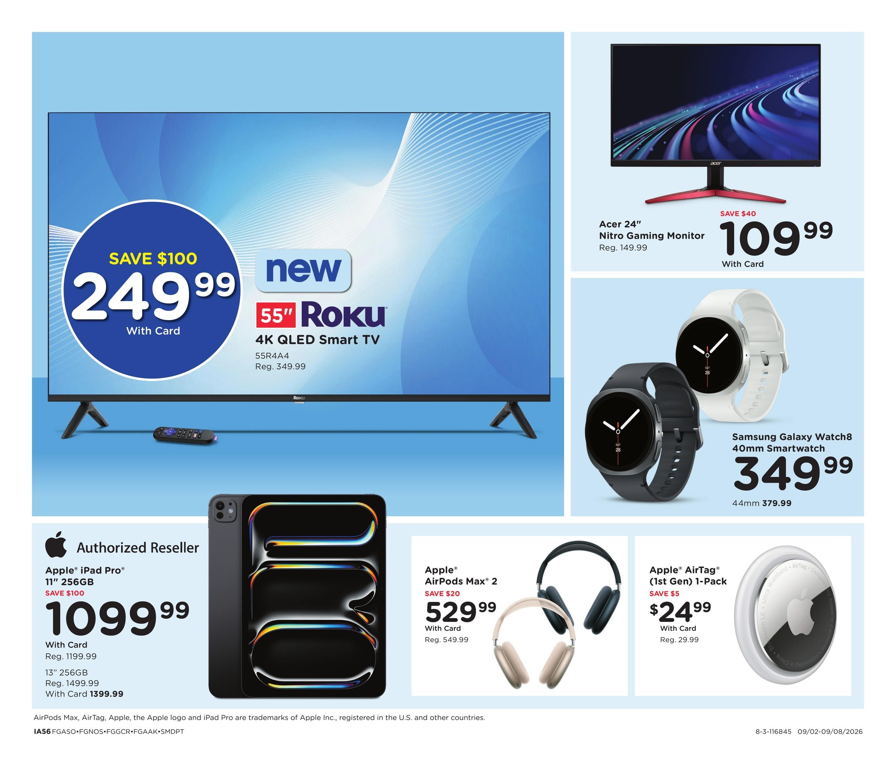 Fred Meyer (Aberdeen Area, ID) Home & Apparel Weekly Ad September 2 - 8, 2026