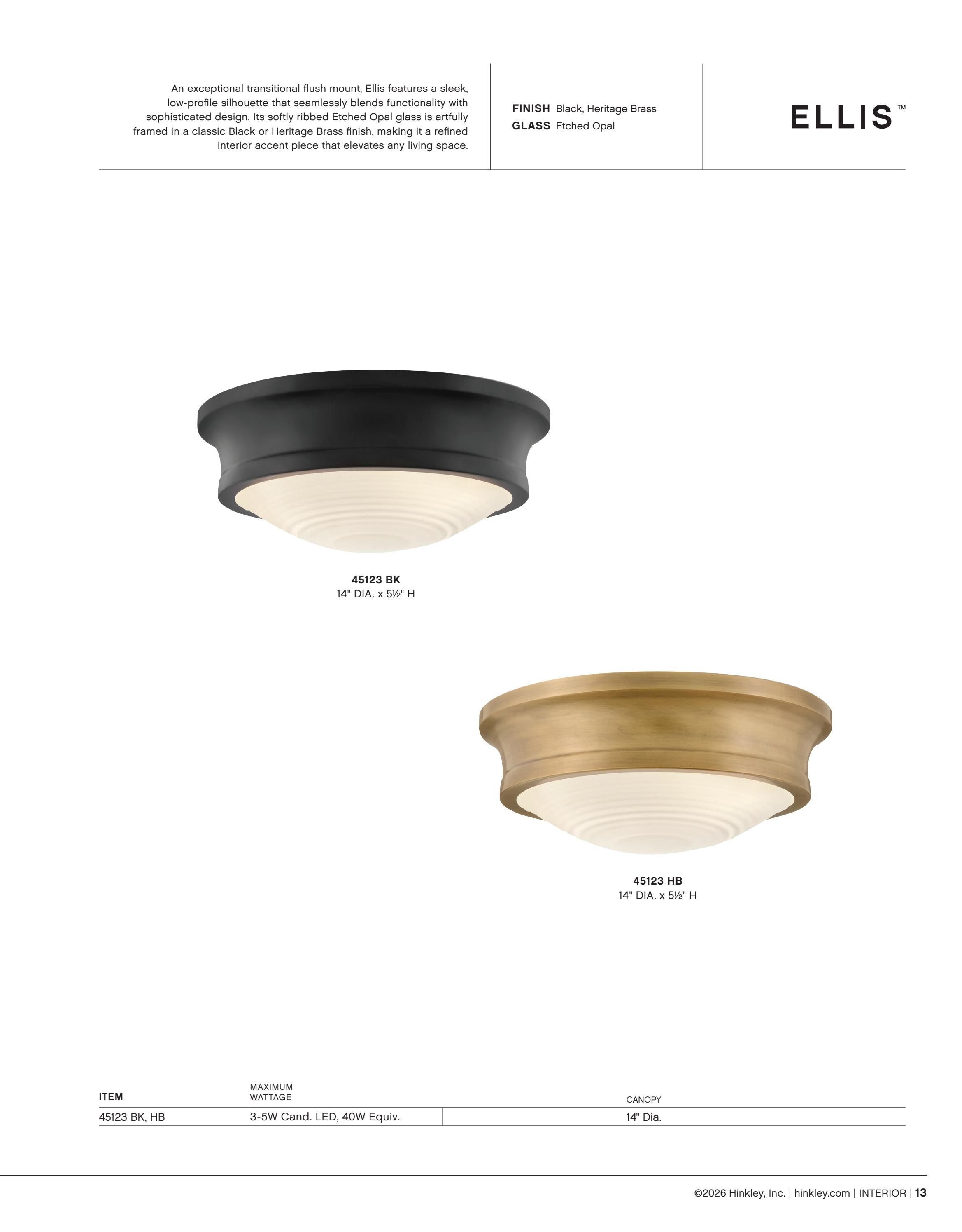Hinkley Interior and Outdoor Lighting Weekly Ad January 1 - December 31, 2026