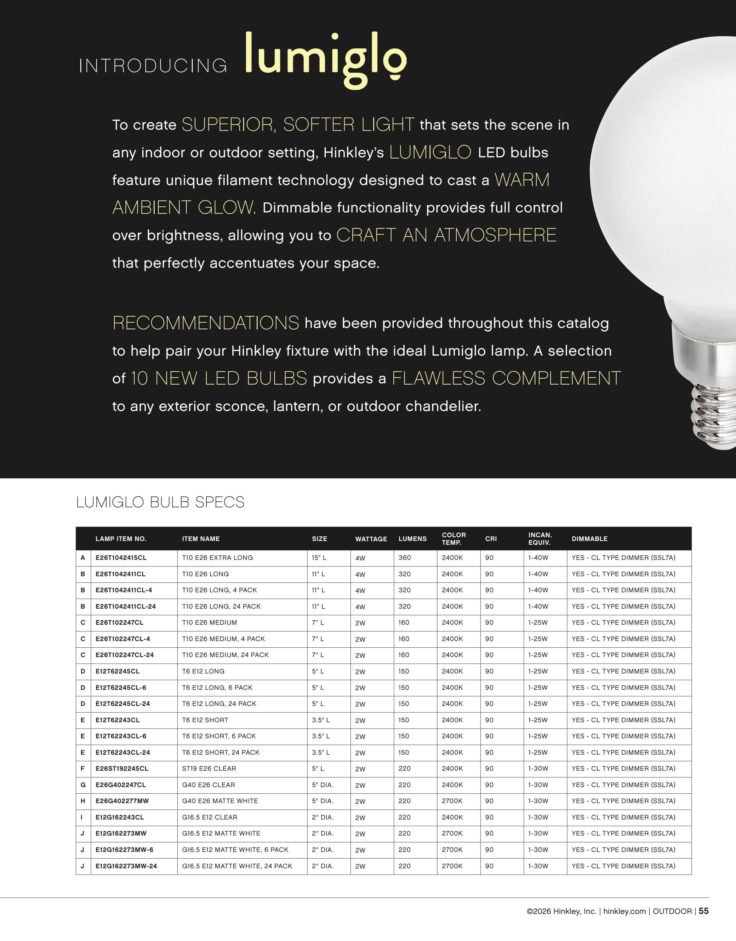 Hinkley Interior and Outdoor Lighting Weekly Ad January 1 - December 31, 2026