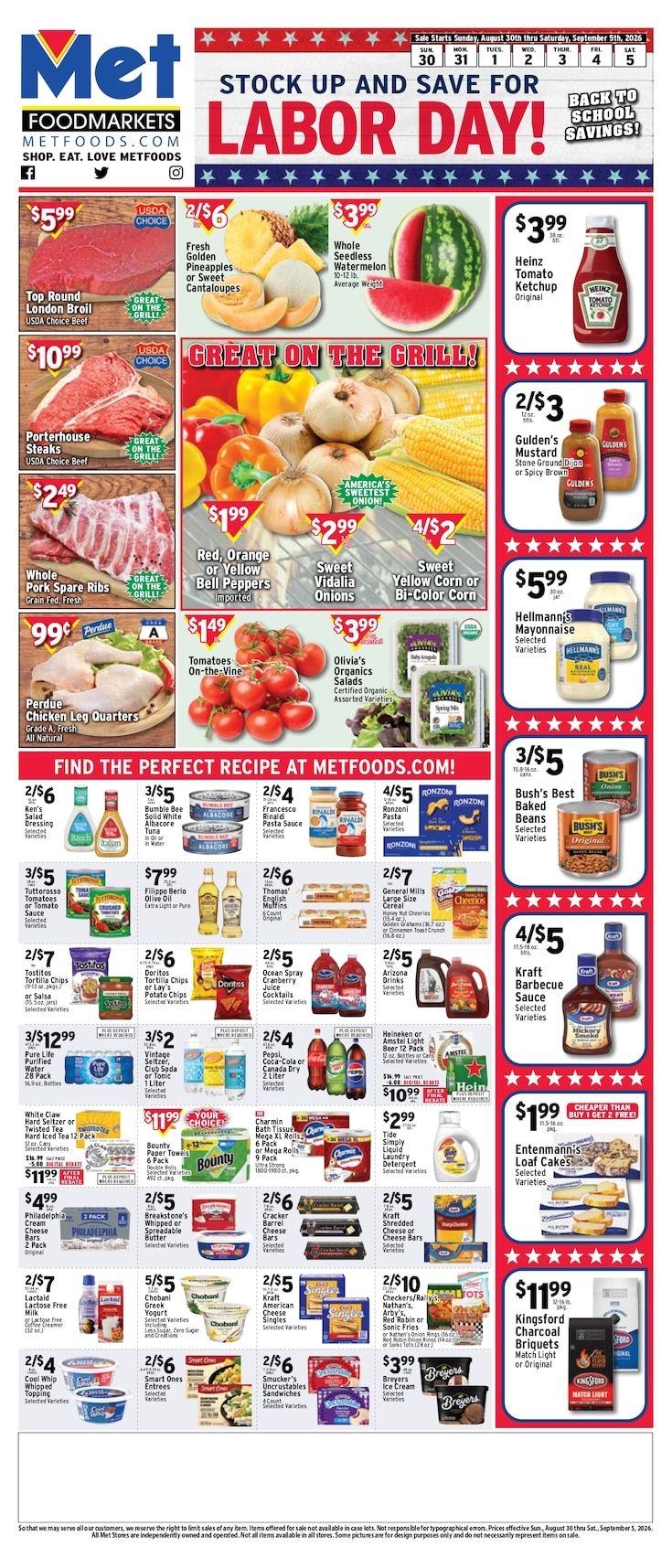 Met Foodmarkets (New Jersey, New York) Weekly Ad August 30 - September 5, 2026