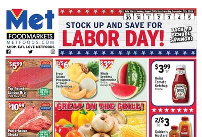 Met Foodmarkets (New Jersey, New York) Weekly Ad August 30 - September 5, 2026