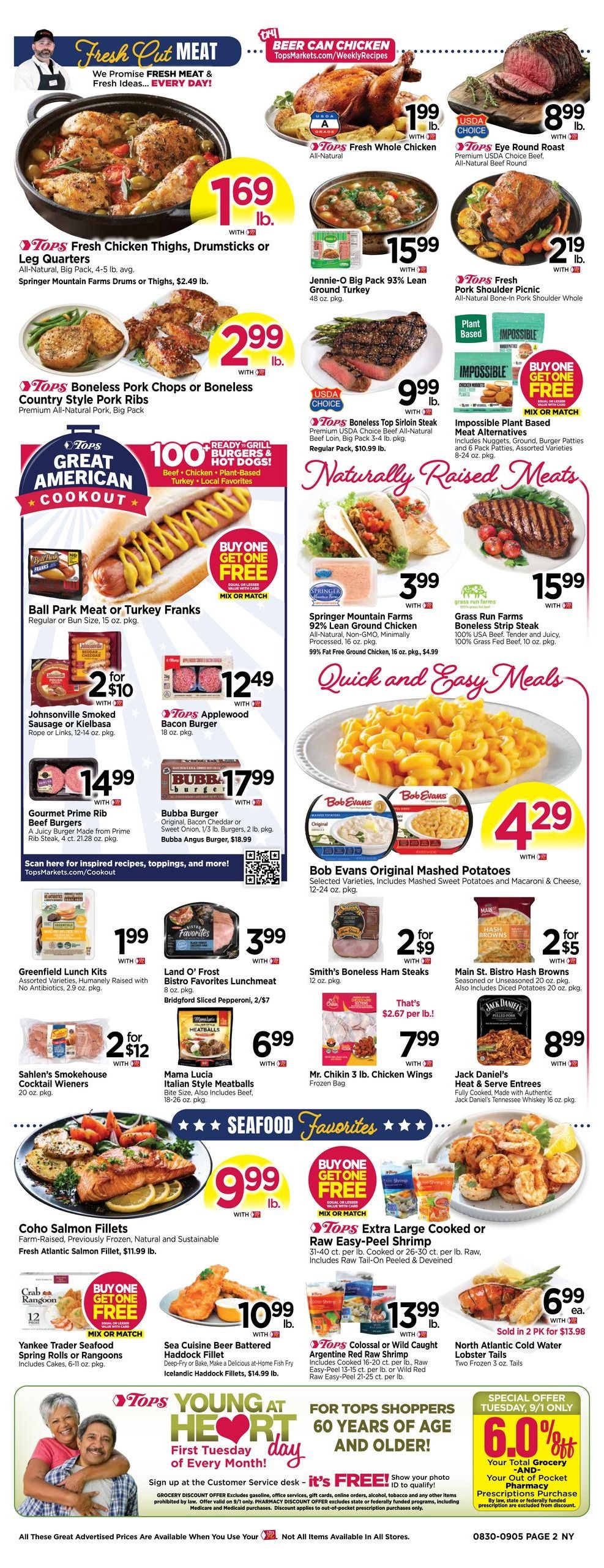 Tops Friendly Markets (Bangall Area, NY) Weekly Ad August 30 - September 5, 2026