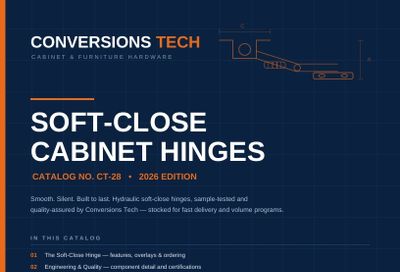 Conversions Tech Soft-Close Hinges Catalog Weekly Ad January 1 - December 31, 2026