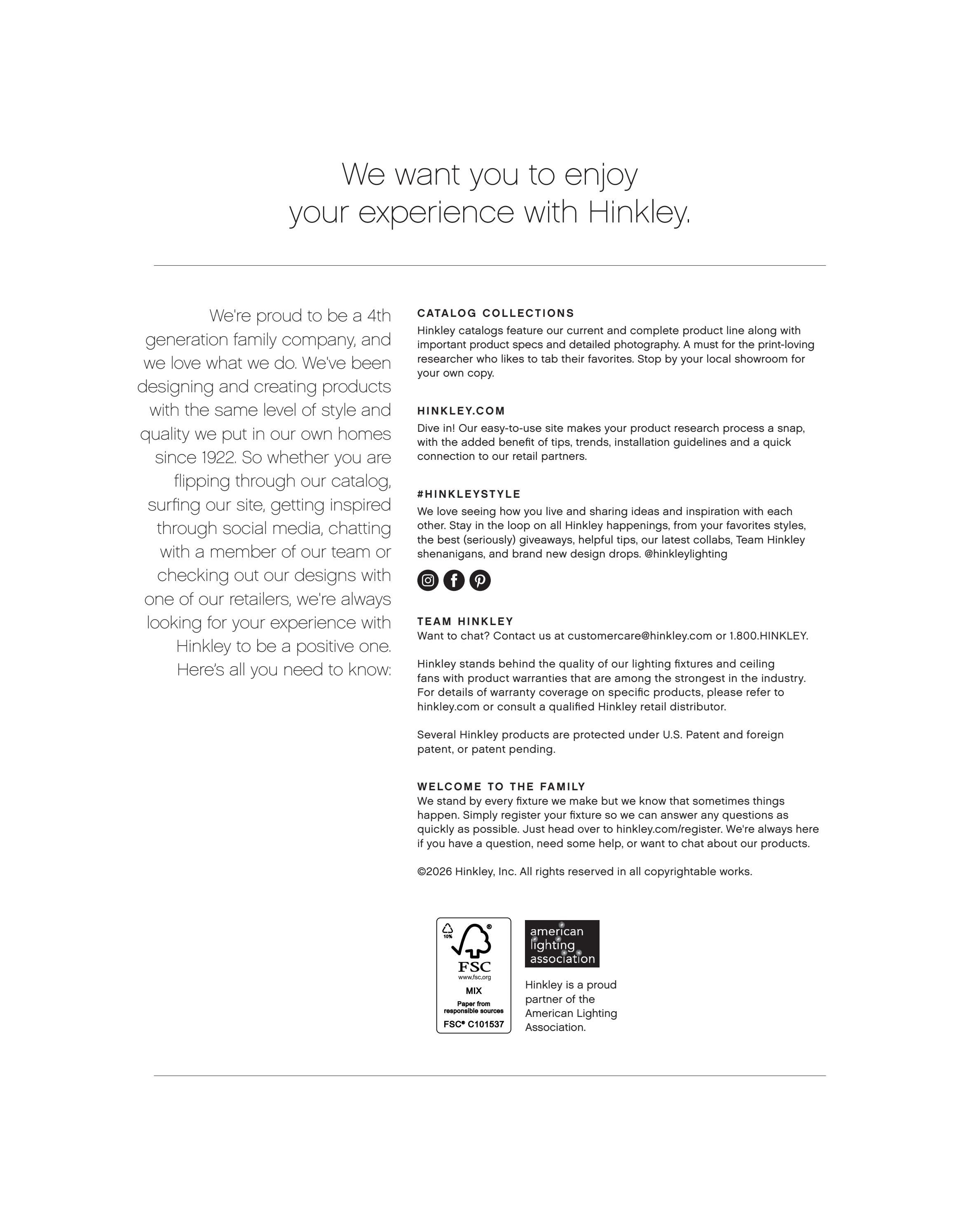 Hinkley Landscape Lighting Weekly Ad January 1 - December 31, 2026