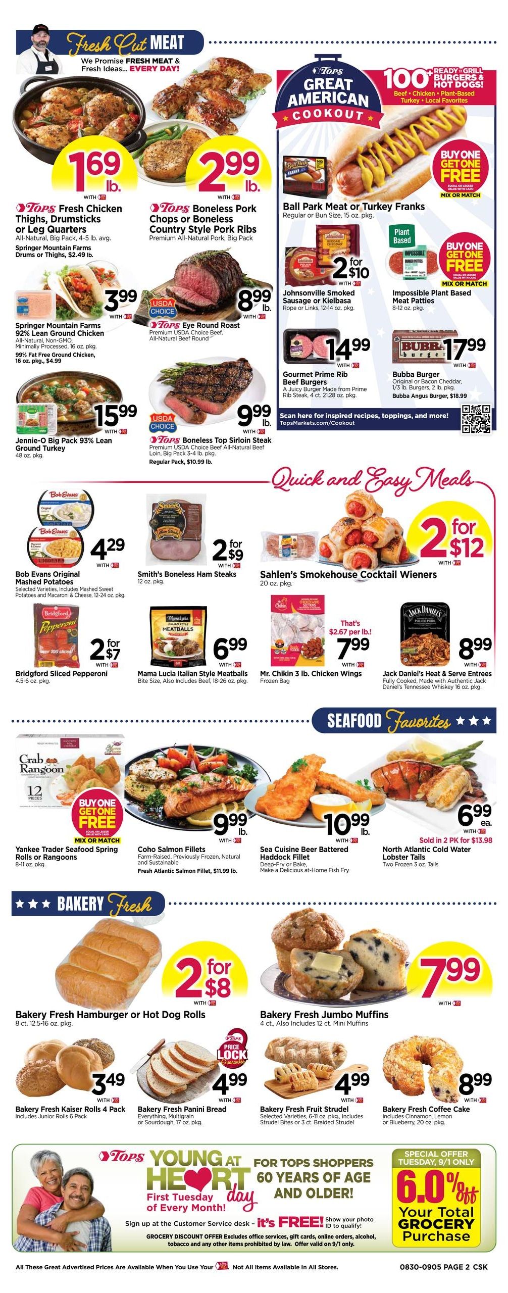 Tops Friendly Markets (Williamstown Area, MA) Weekly Ad August 30 - September 5, 2026