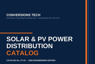 Conversions Tech Solar and PV Distribution Catalog Weekly Ad January 1 - December 31, 2026