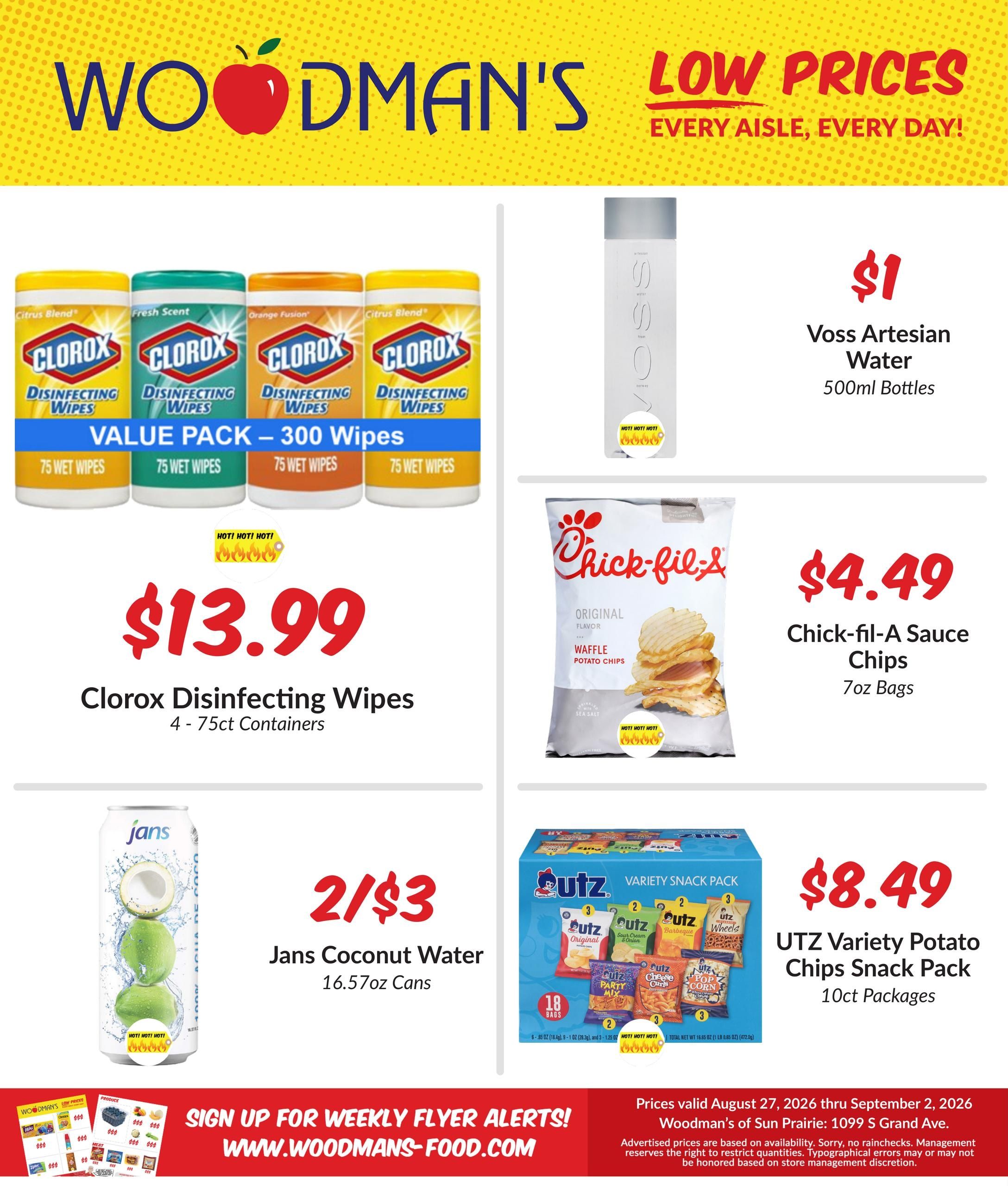 Woodman's Food Market (Windsor Area, WI) M1000 Weekly Weekly Ad August 27 - September 2, 2026