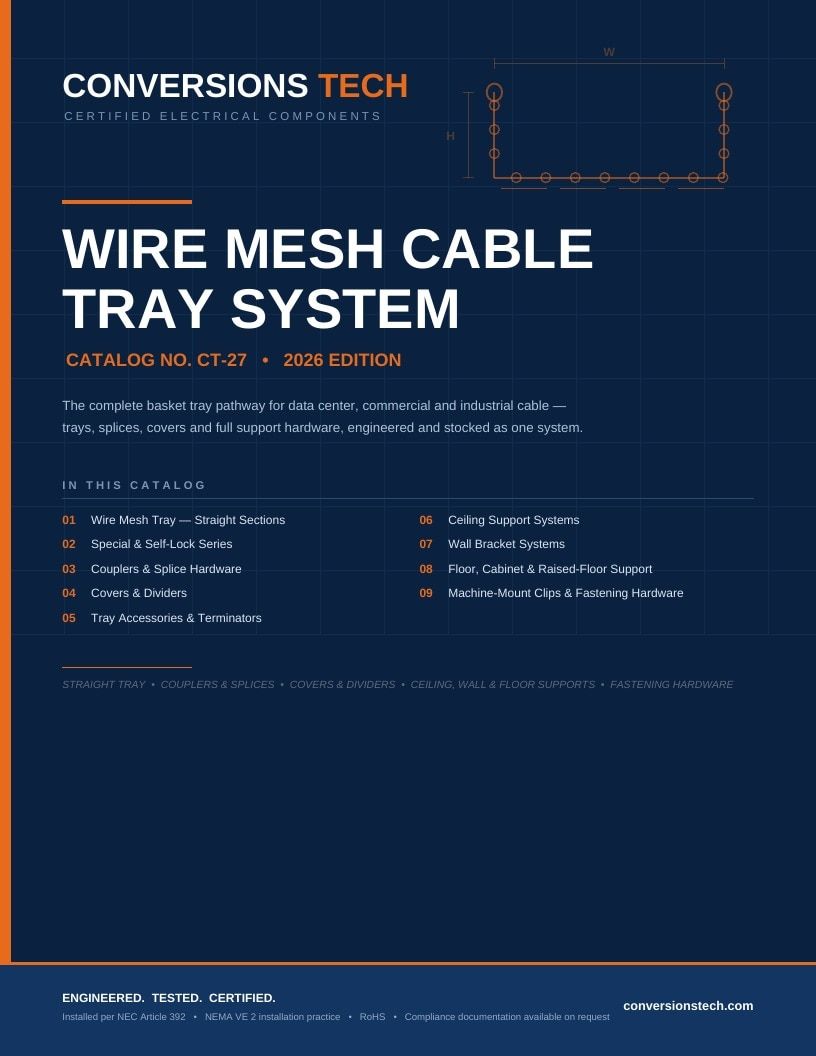 Conversions Tech Wire Mesh Cable Tray Catalog Weekly Ad January 1 - December 31, 2026