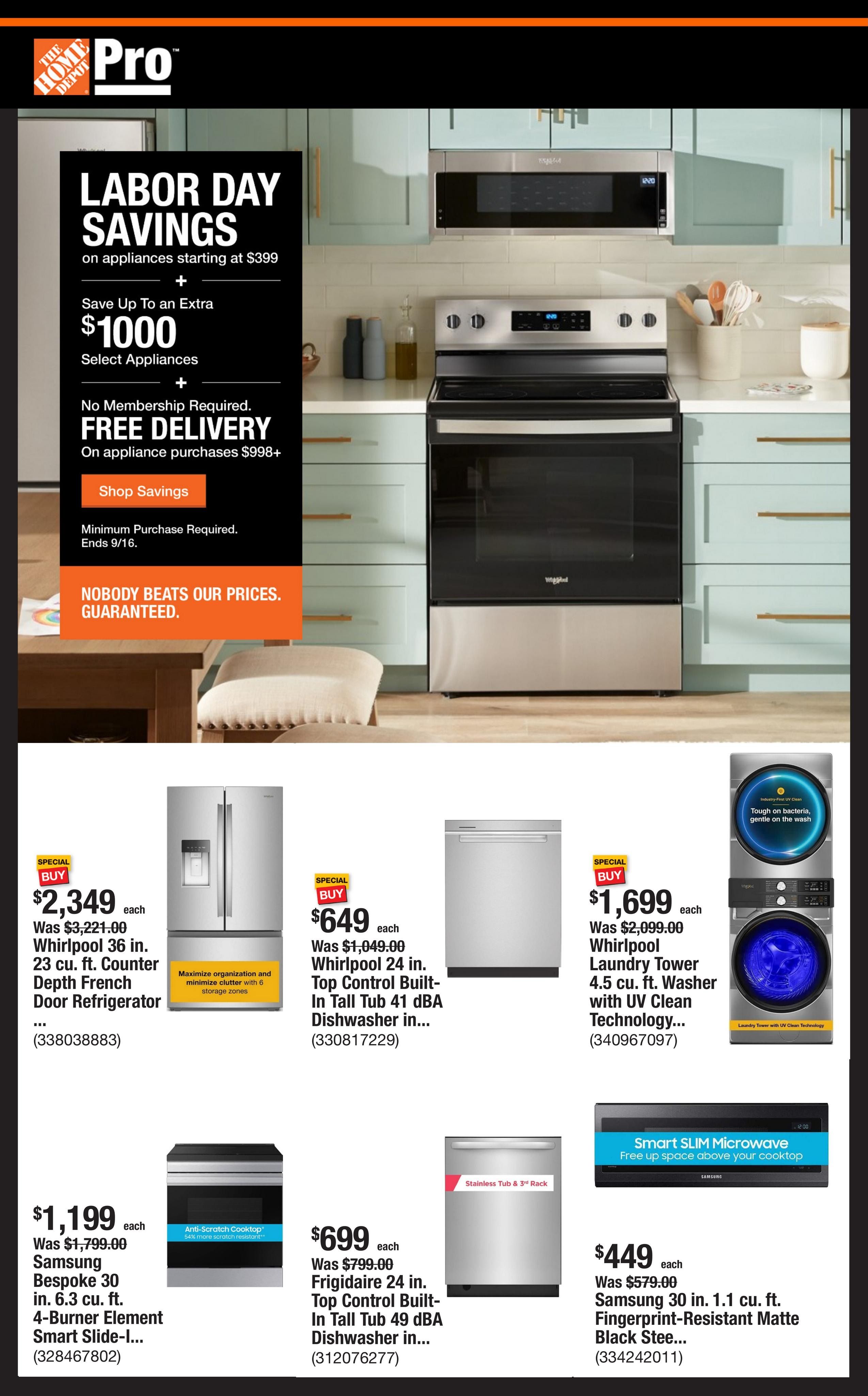 Home Depot (Douglas Area, AK) Weekly Ad August 31 - September 7, 2026