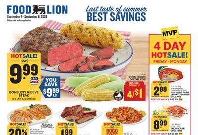 Food Lion (Chesapeake Area, VA) Weekly Ad September 2 - 8, 2026