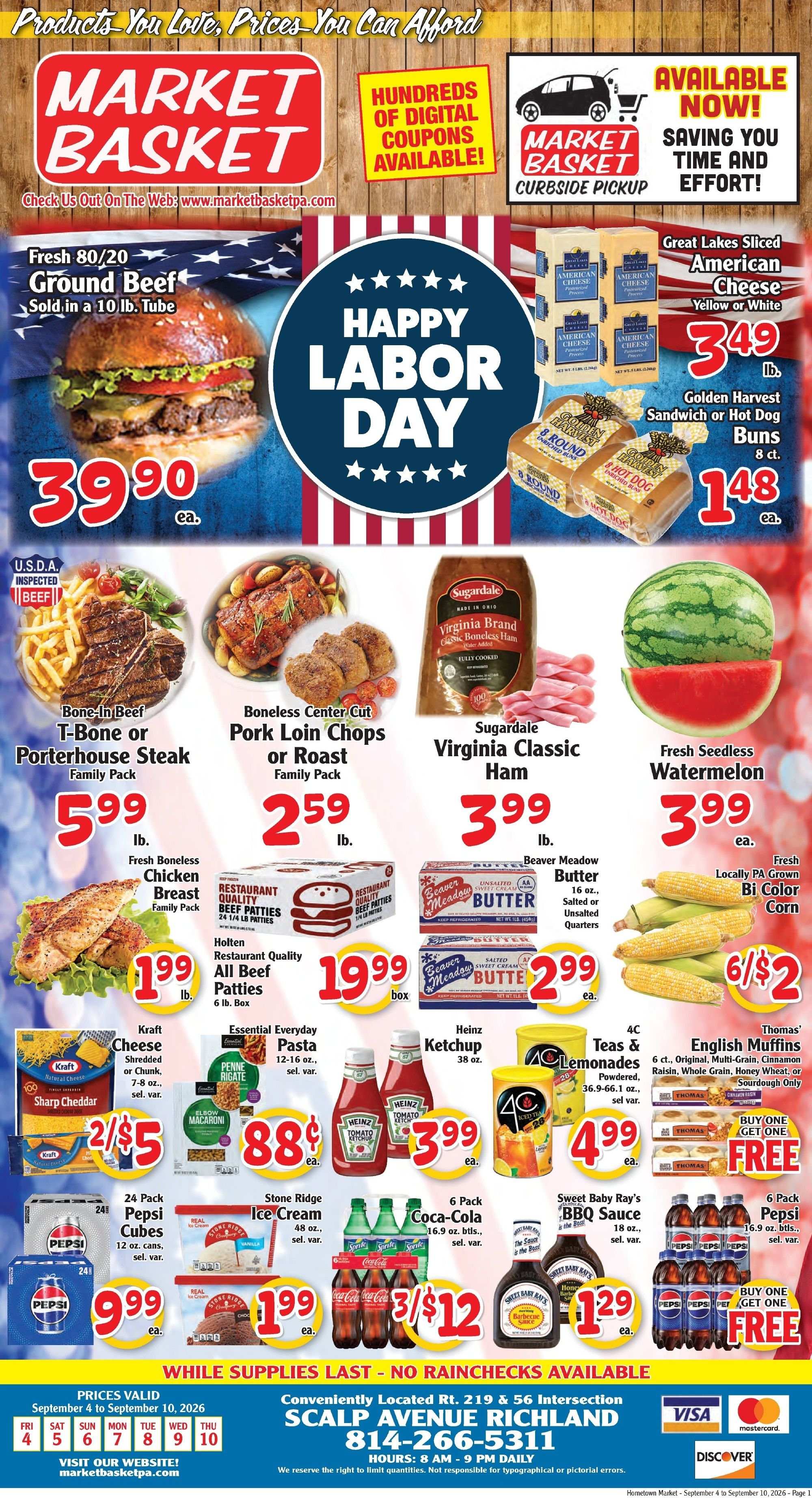 Market Basket Pennsylvania Weekly Ad September 4 - 10, 2026