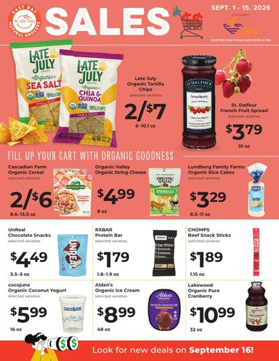 Castro Valley Natural Grocery Sales Weekly Ad September 1 - 15, 2026