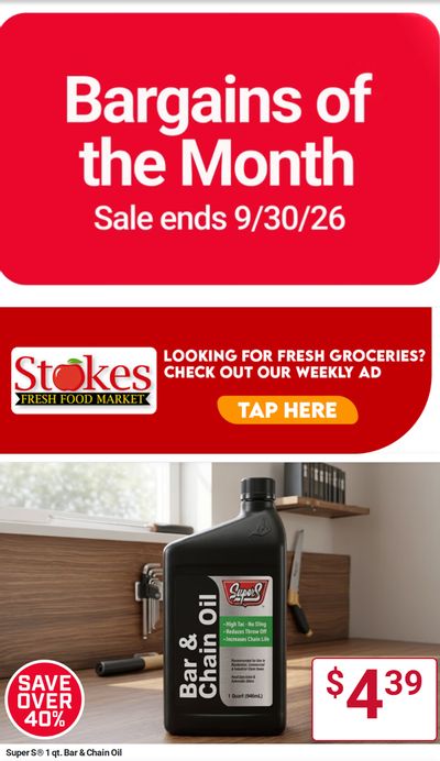 Stokes True Value (Idaho, Montana) Weekly Ad September 1 - 30, 2026