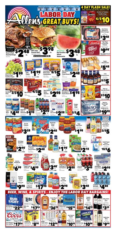 Allen's Food Mart Weekly Ad September 2 - 8, 2026