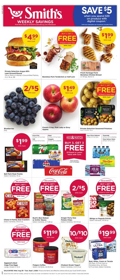 Smith's (Henderson Area, NV) Weekly Ad August 26 - September 1, 2026