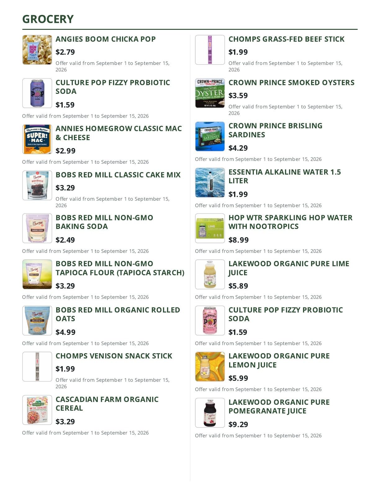 Cox Farms Market Weekly Ad September 1 - 15, 2026