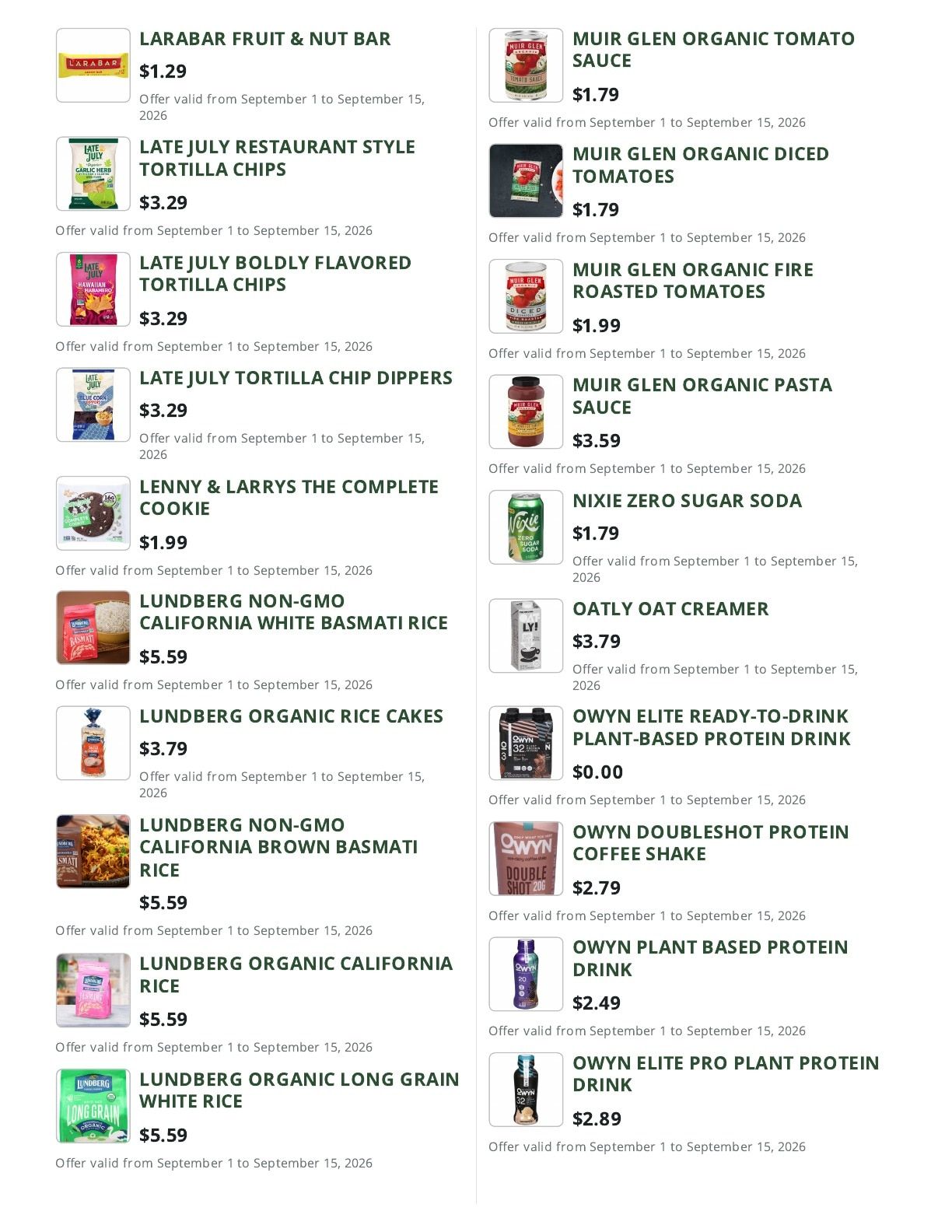 Cox Farms Market Weekly Ad September 1 - 15, 2026