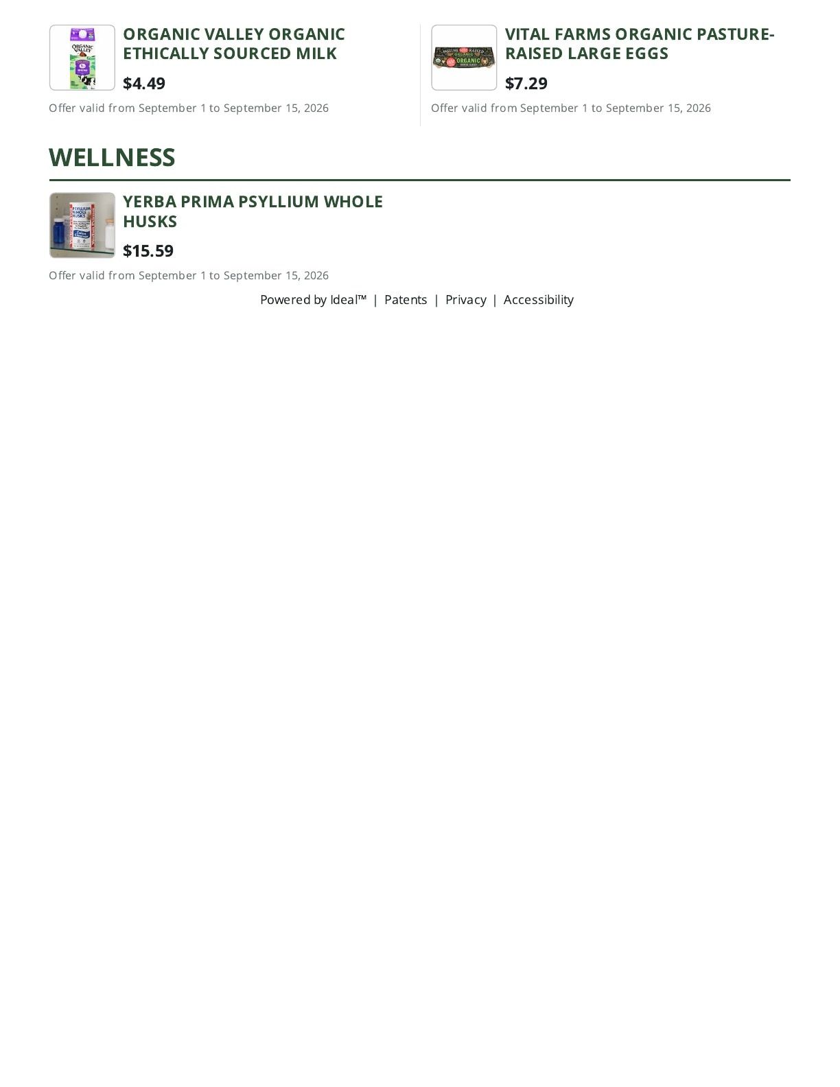 Cox Farms Market Weekly Ad September 1 - 15, 2026