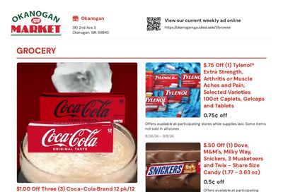 Okanogan Market IGA Weekly Ad August 26 - September 8, 2026