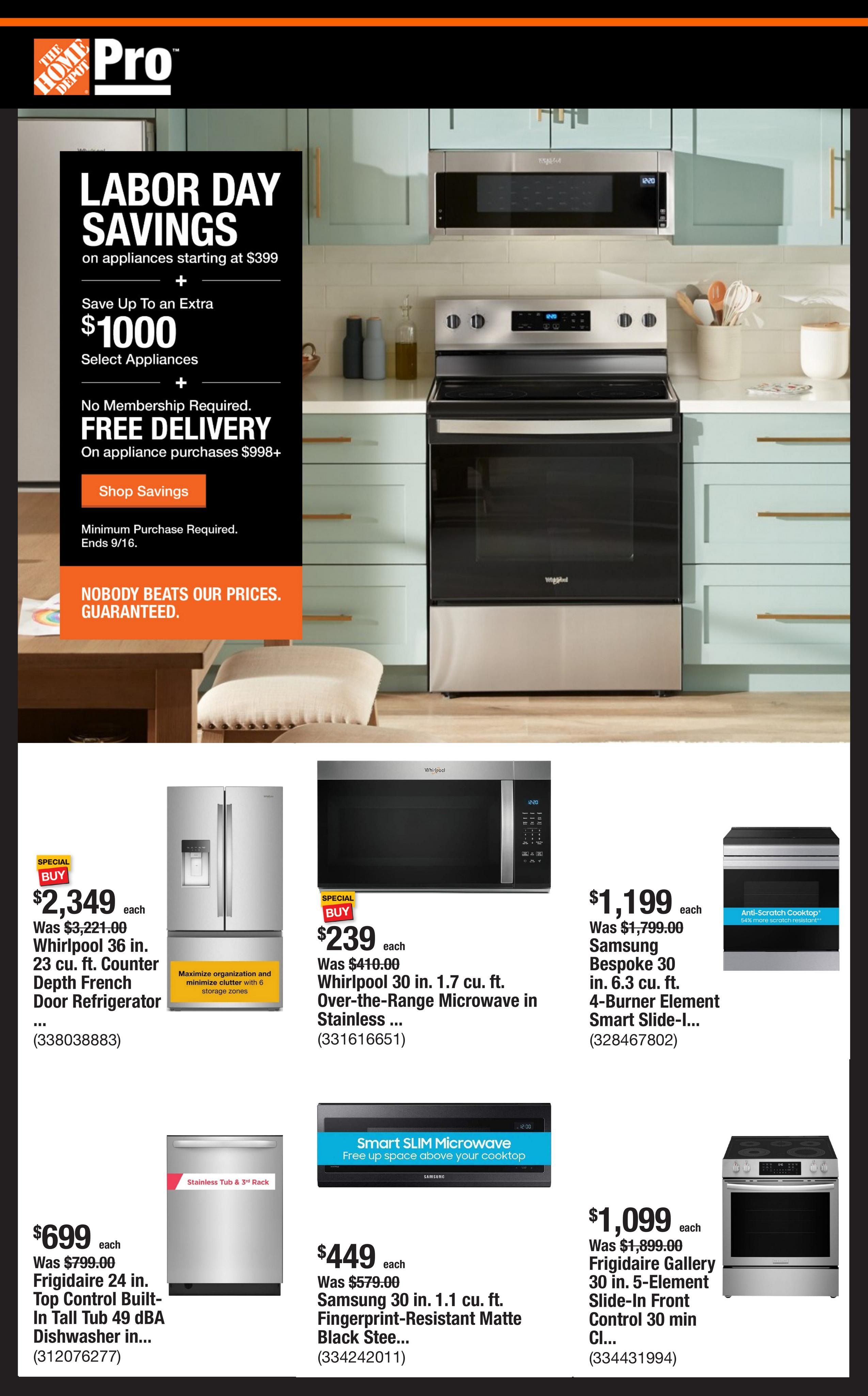 Home Depot Weekly Ad August 31 - September 7, 2026