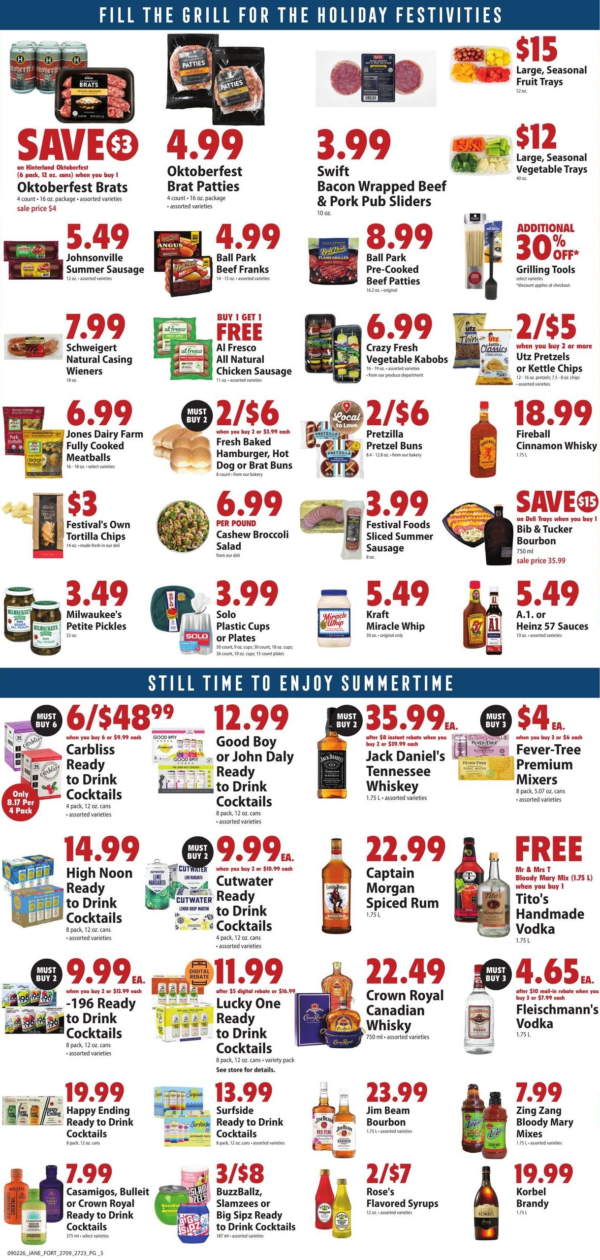 Festival Foods (Afton Area, WI) Weekly Ad (organic) Weekly Ad September 2 - 8, 2026