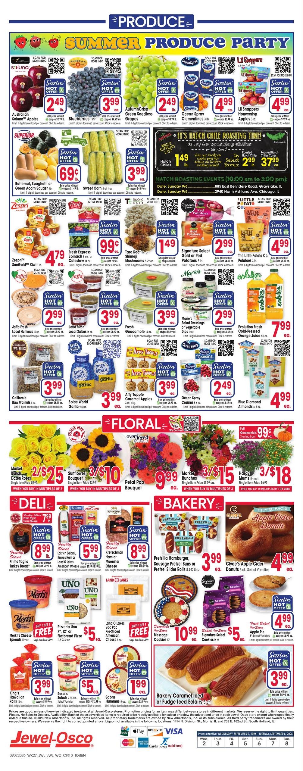 Jewel-Osco (Algonquin Area, IL) Weekly Ad September 2 - 8, 2026