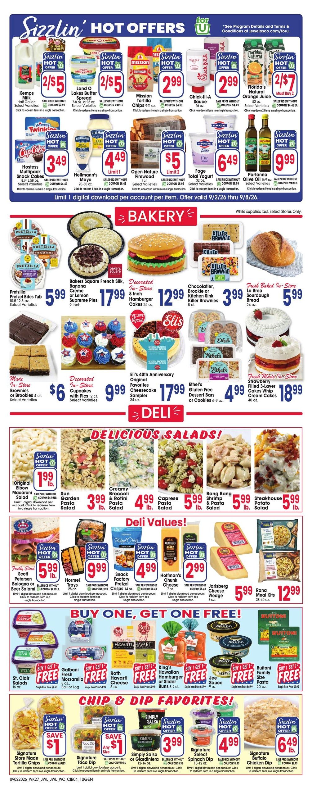 Jewel-Osco (Algonquin Area, IL) Weekly Ad September 2 - 8, 2026