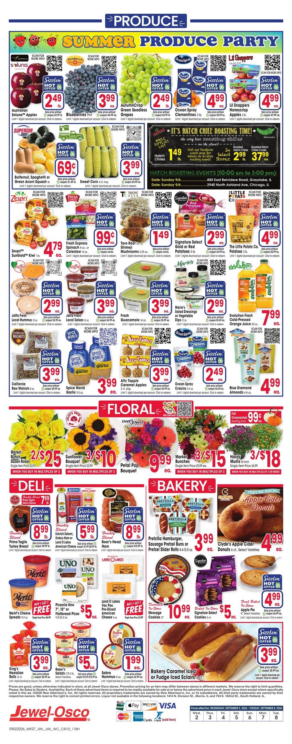 Jewel-Osco (Barrington Area, IL) Weekly Ad September 2 - 8, 2026