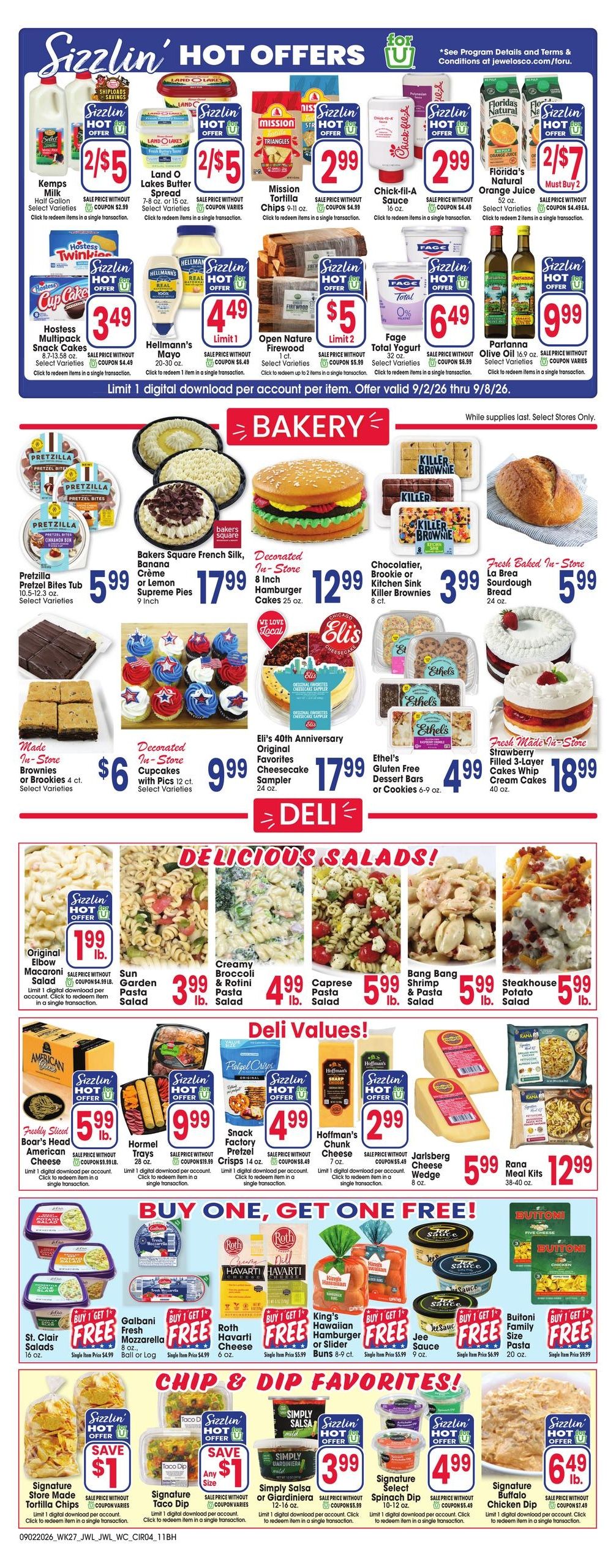 Jewel-Osco (Barrington Area, IL) Weekly Ad September 2 - 8, 2026