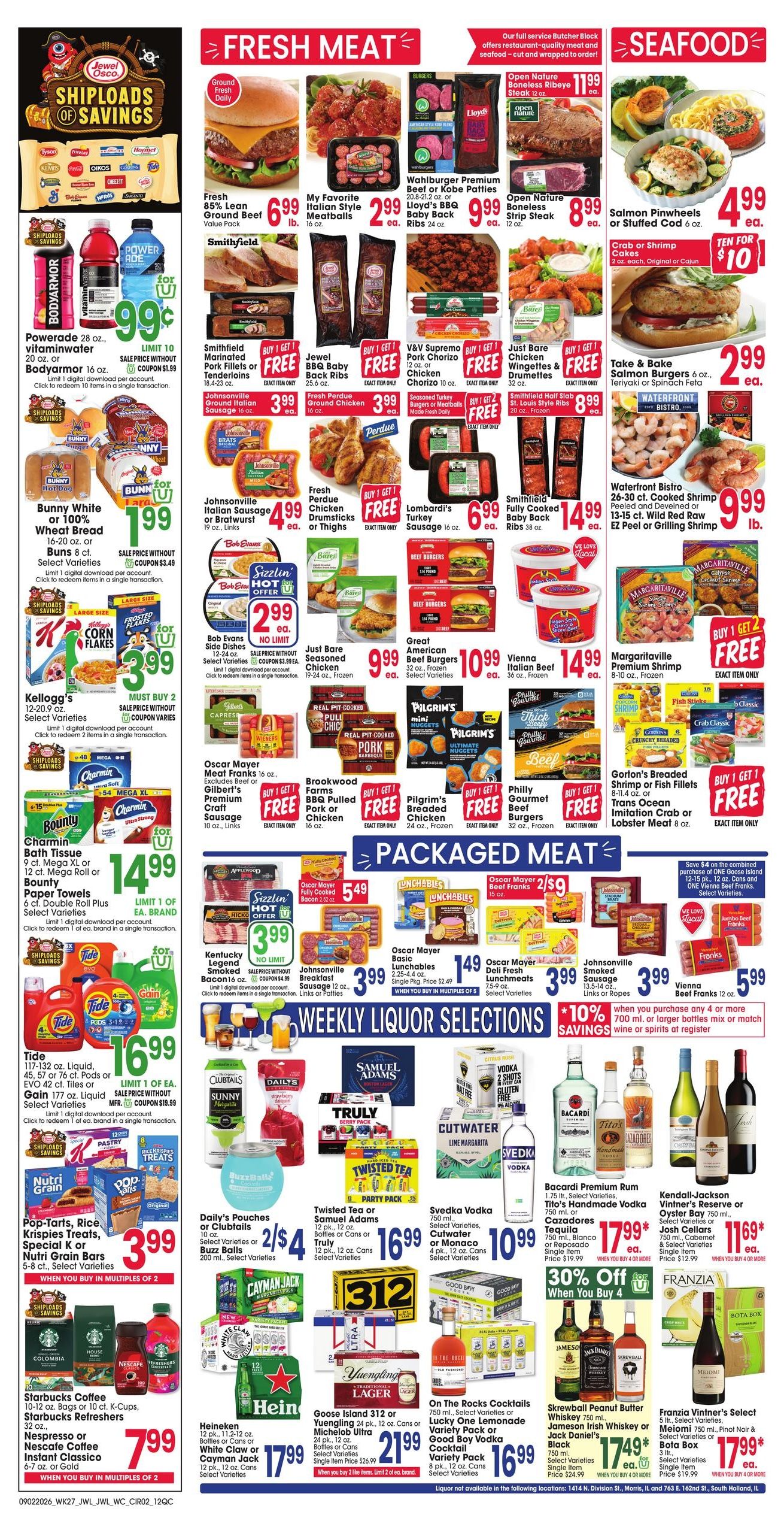 Jewel-Osco (Davenport Area, IA) Weekly Ad September 2 - 8, 2026