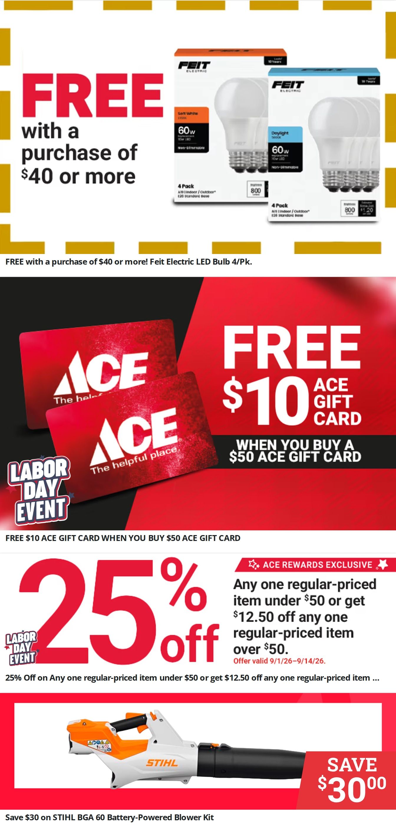 Handyman Supply (Cortland, OH) Weekly Ad September 1 - 14, 2026