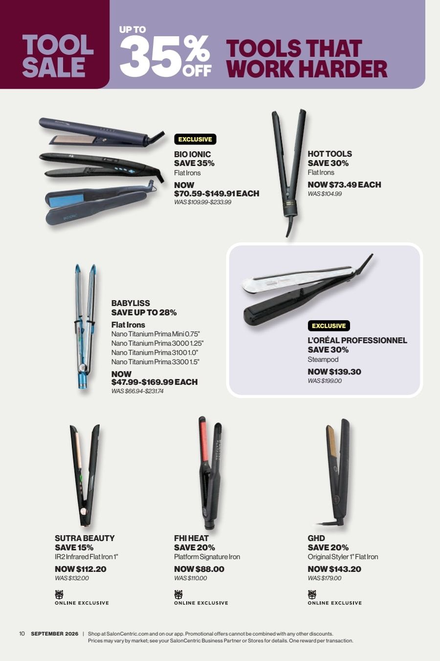 SalonCentric September 2026 Catalog Weekly Ad September 1 - 30, 2026
