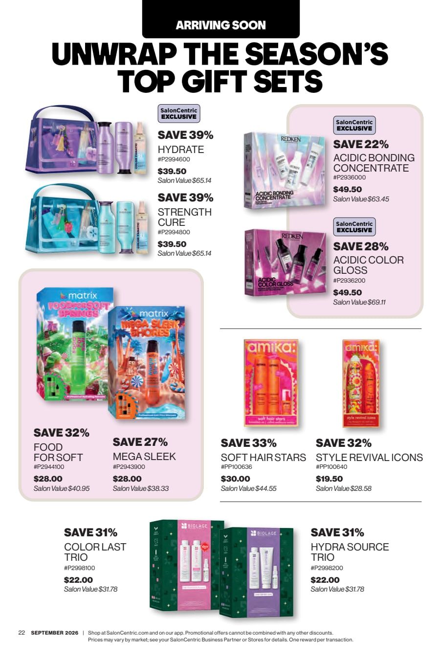 SalonCentric September 2026 Catalog Weekly Ad September 1 - 30, 2026
