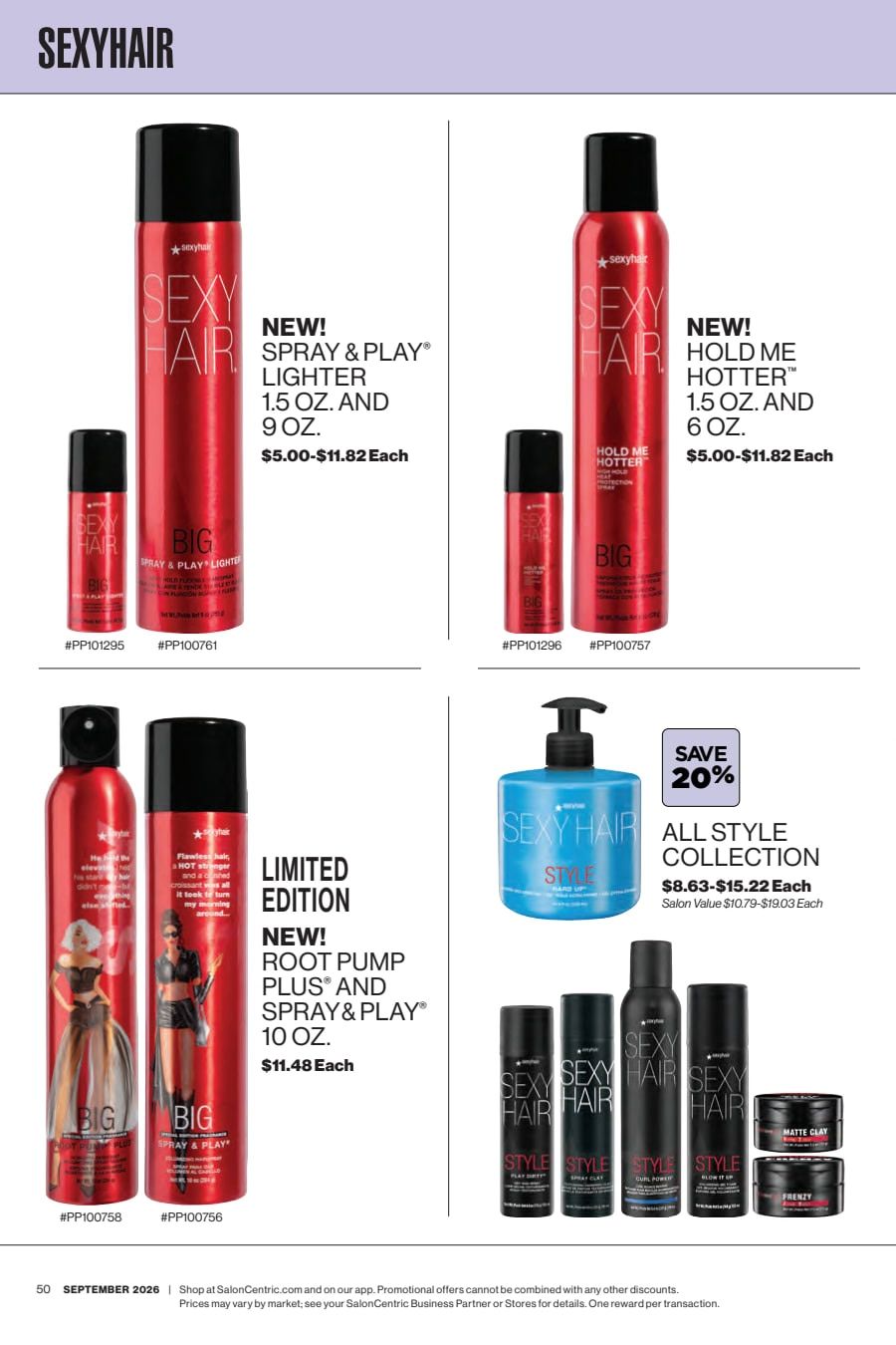 SalonCentric September 2026 Catalog Weekly Ad September 1 - 30, 2026
