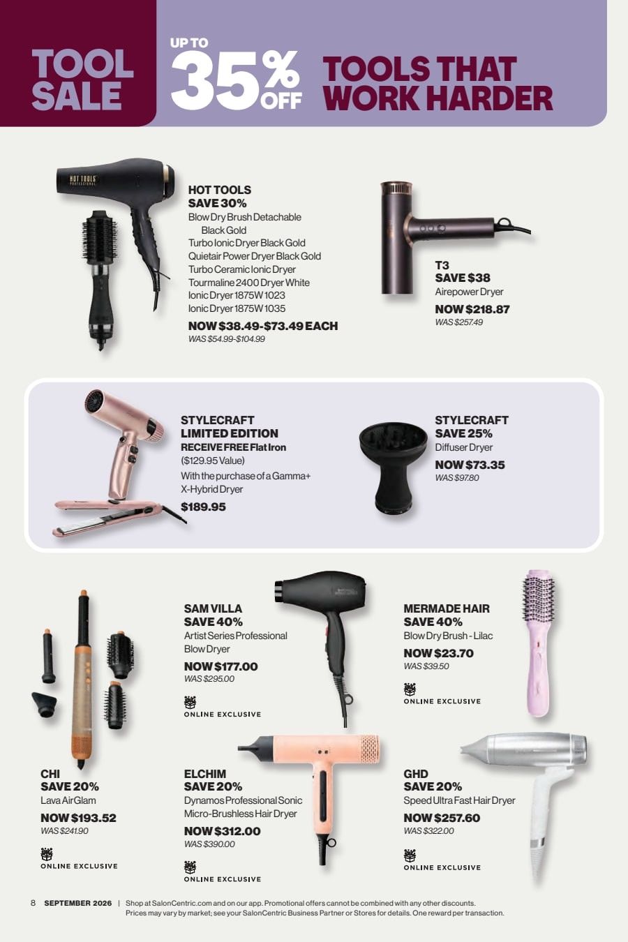 SalonCentric September 2026 Catalog Weekly Ad September 1 - 30, 2026