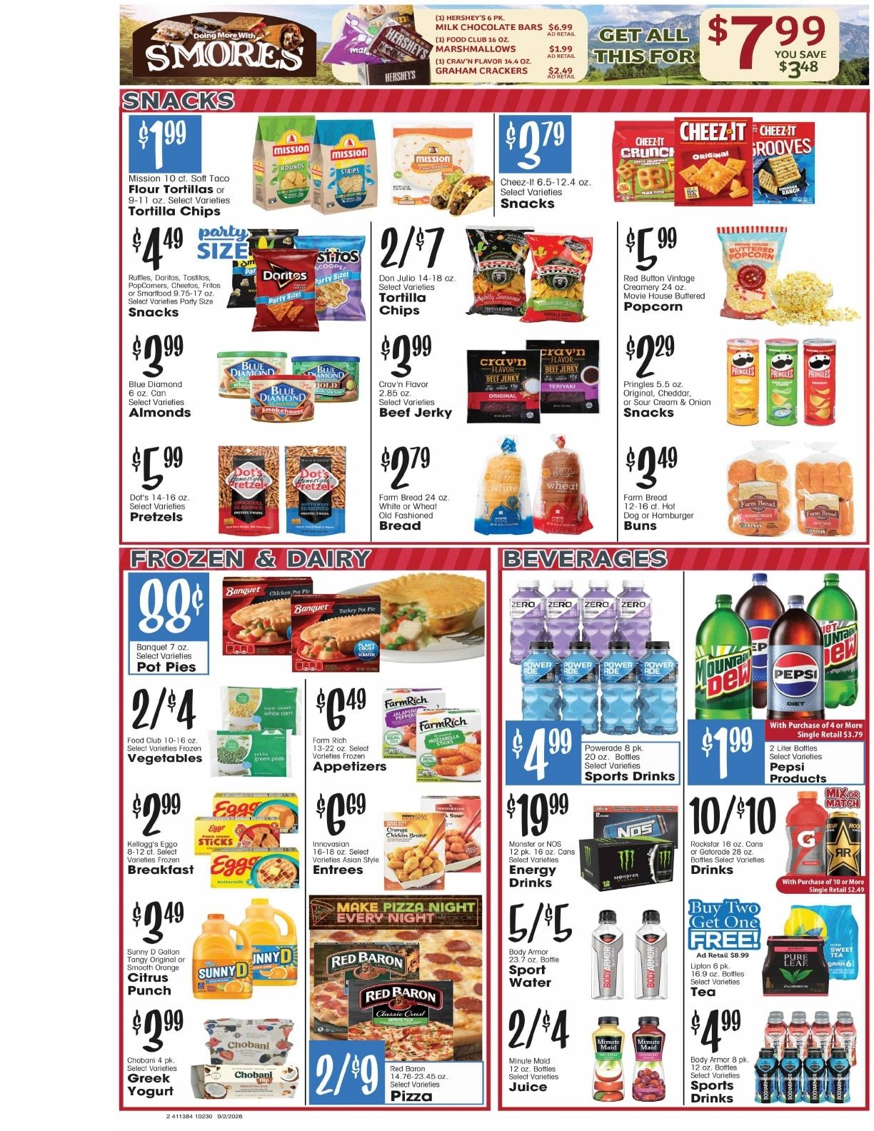 Barrett's Foodtown Weekly Ad September 2 - 8, 2026