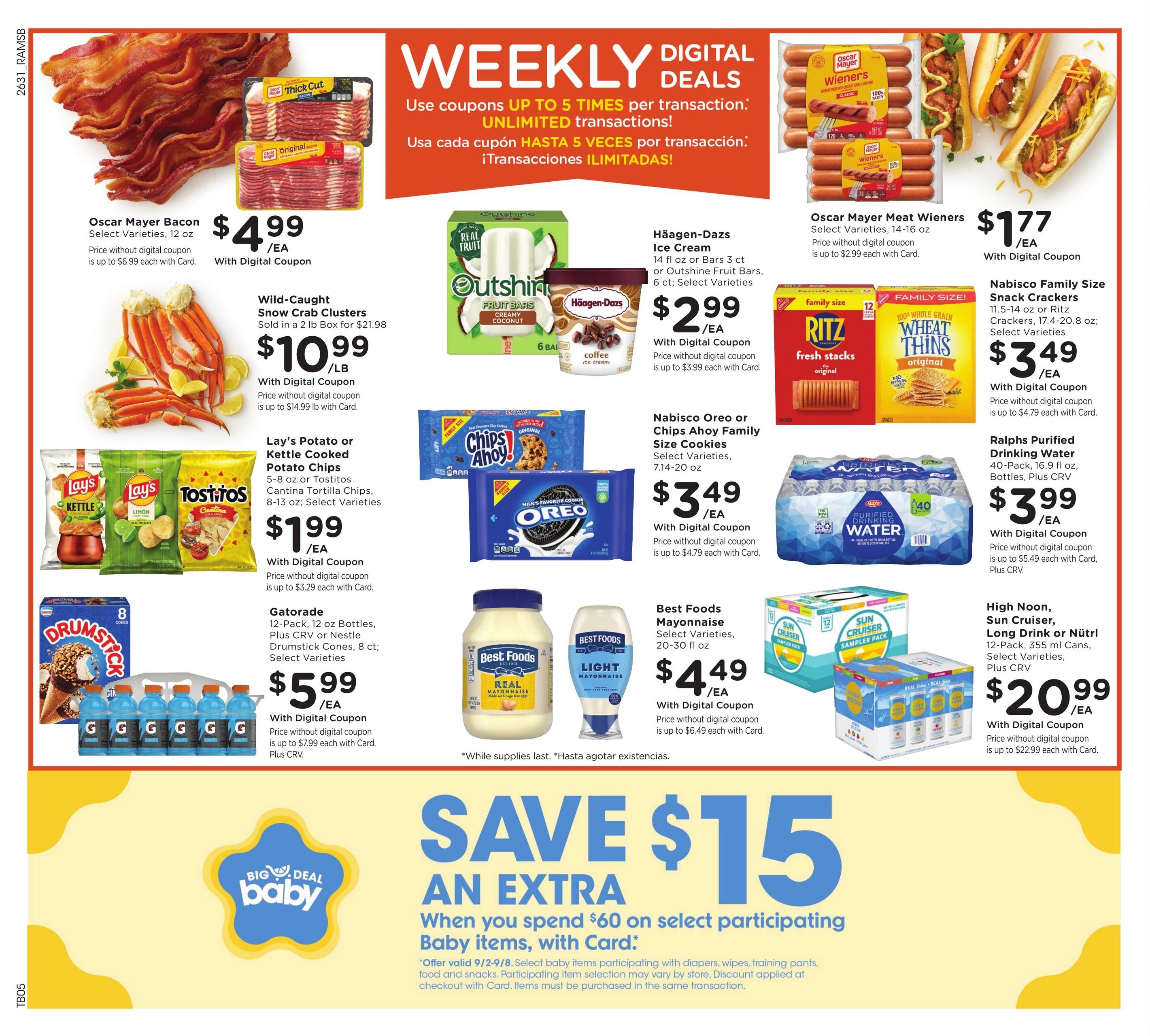 Ralphs (Alhambra Area, CA) Weekly Ad September 2 - 8, 2026