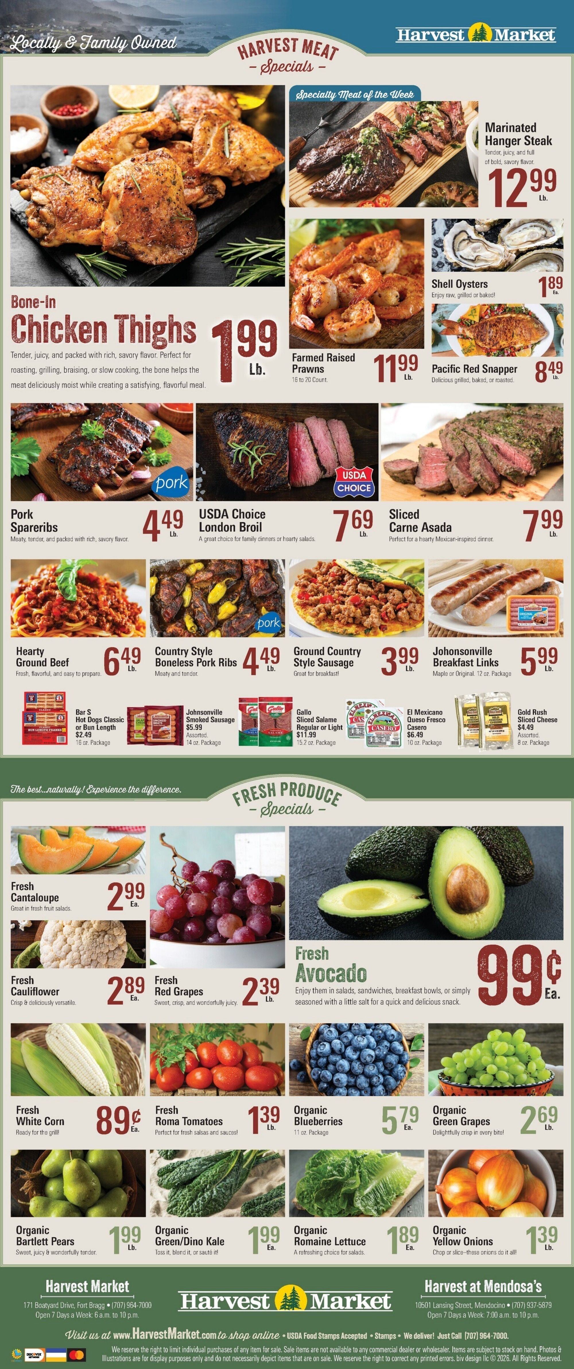 Harvest Market Fort Bragg Weekly Ad September 1 - 8, 2026
