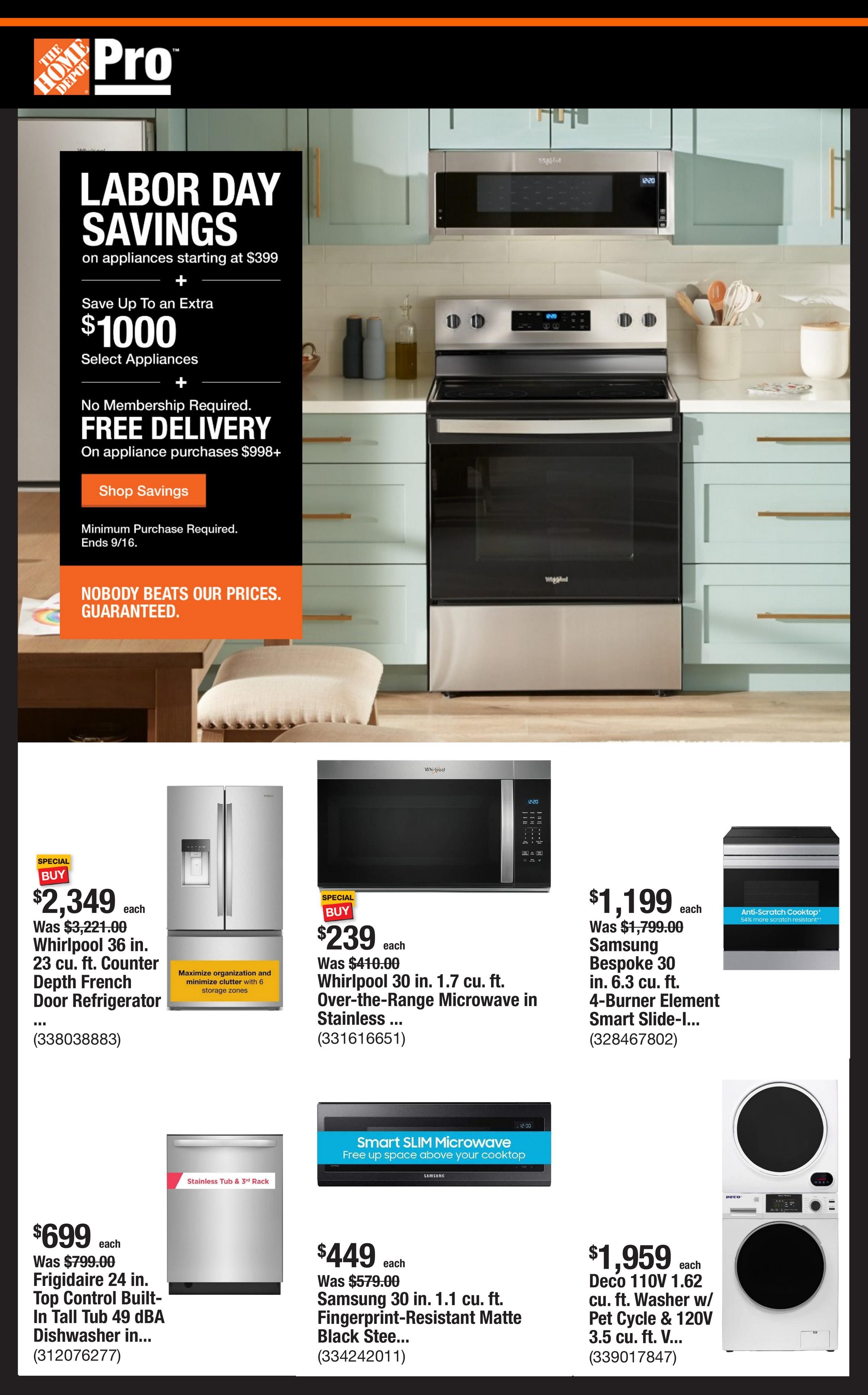 Home Depot Weekly Ad August 31 - September 7, 2026