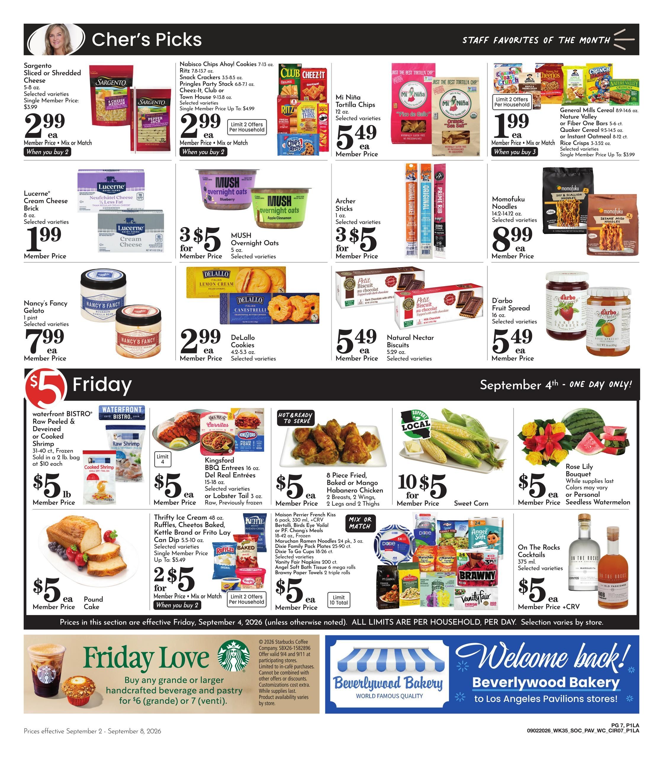 Pavilions (Alhambra Area, CA) Weekly Ad September 2 - 8, 2026
