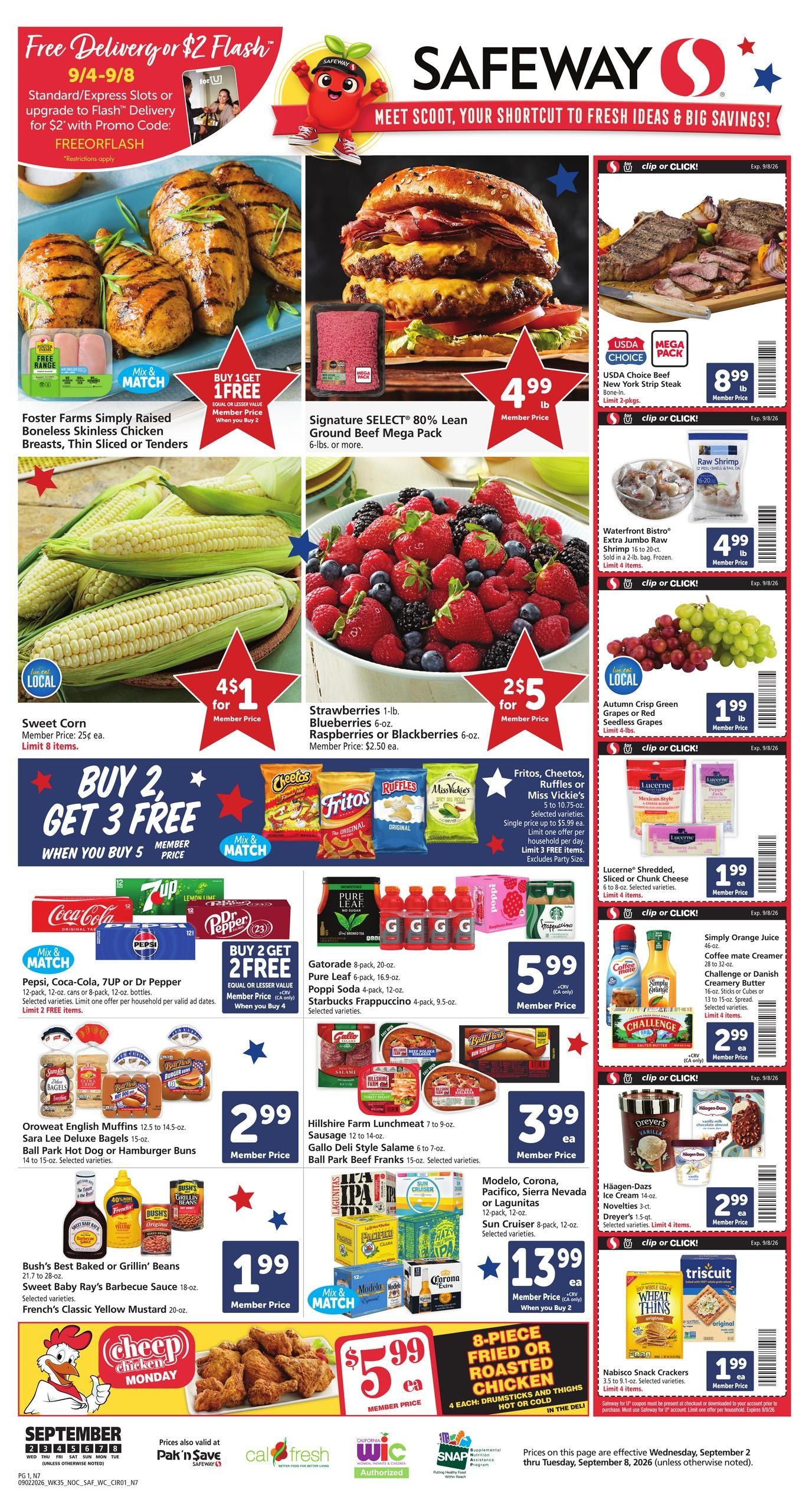Safeway (Antioch Area, CA) Weekly Ad September 2 - 8, 2026